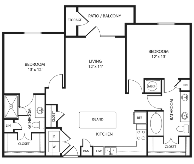 Unit 05305 04307 floor plan
